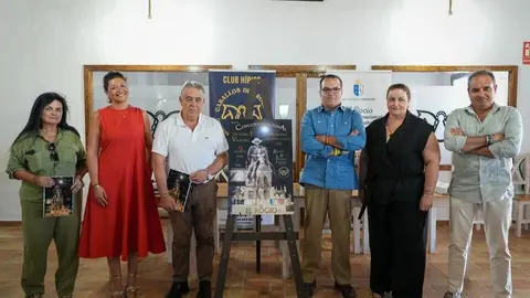 Concurso Nacional de Doma Vaquera en el Roc&iacute;o. Fuente: Ayto. Almonte