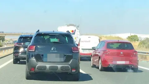 Retenciones en la A49 tras un accidente de tr&aacute;fico