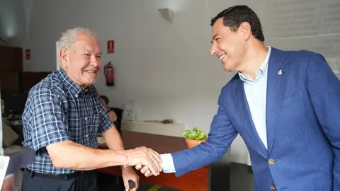 Moreno durante su visita a Archidona