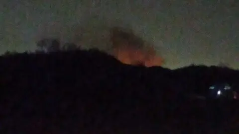 Incendio Enebral. Fuente: Ayto. Polic&iacute;a Local de Punta Umbr&iacute;a