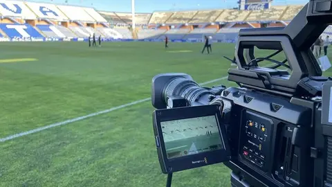 C&aacute;maras del Grupo Azahara para   el partido del Recreativo vs Puente Genil