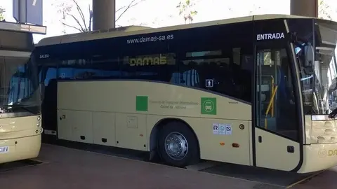 Autob&uacute;ses a la Cuenca Minera. Fuente: Ayto. Valverde