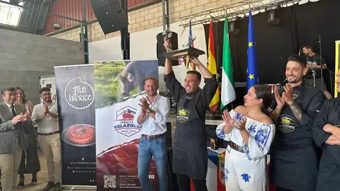 Juan Antonio P&eacute;rez - Concurso cortador de jamon Aroche