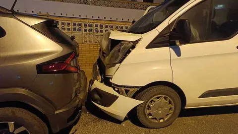 Accidente frente al edificio Aremar, Matalasca&ntilde;as. Fuente: Facebook Polic&iacute;a Local Almonte