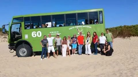 Agentes de viajes portugueses participan en una visita de familiarizaci&oacute;n por la provincia de Huelva. Fuente: Diputaci&oacute;n de Huelva