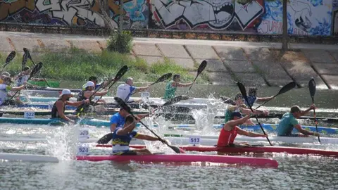 Salida de veteranos en  el Campeonato de Andaluc&iacute;a de Barcos Combinados