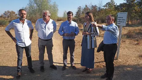 Visita al Paseo de la Calzadilla. Fuente: Mancomunidad de Desarrollo Condado de Huelva