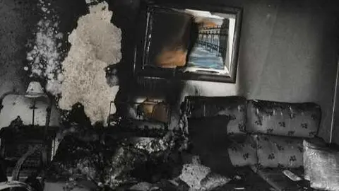 As&iacute; qued&oacute; la vivienda de La Antilla. Fuente: Sab Bomberos Huelva Provincia
