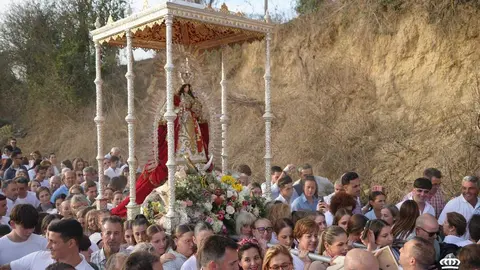 La Virgen de Montemayor vuelve a su ermita. Fuente: Ayto. Moguer