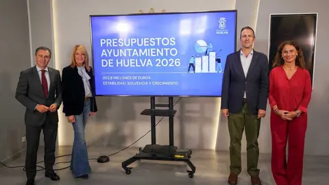 Presentaci&oacute;n del presupuesto municipal 2026. Fuente: Ayuntamiento de Huelva
