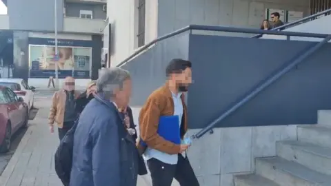 Acusado del atropello mortal de Alicia Rodr&iacute;guez entrando en la Audiencia Provincial