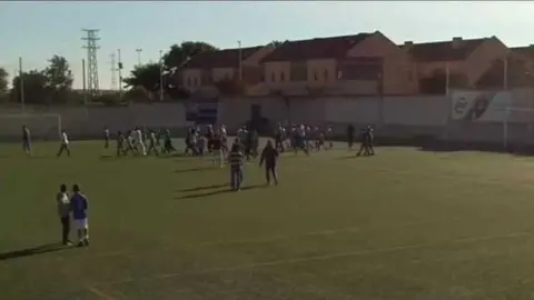 Momento de la agresi&oacute;n al menor