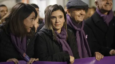 Mar&iacute;a M&aacute;rquez durante la manifestaci&oacute;n del 25-N