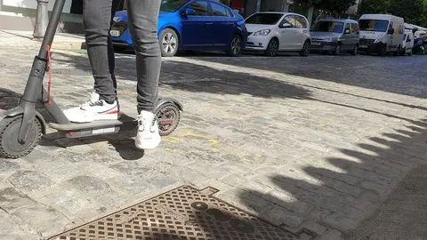 Patinetes el&eacute;ctricos. Fuente: Facebook Ayuntamiento de Huelva