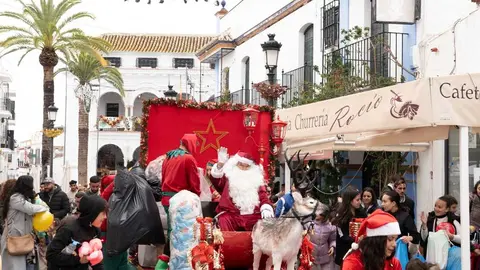 Visita de Pap&aacute; Noel en Almonte. Fuente: Facebook Ayto. Almonte