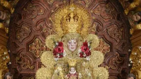 Virgen del Roc&iacute;o. Fuente: Facebook Hdad Matriz de Ntra Sra del Roc&iacute;o de Almonte