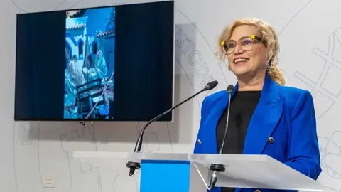 Baquero en la presentaci&oacute;n. Fuente: Diputaci&oacute;n de Huelva