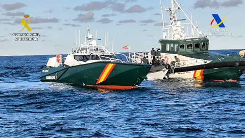 Operaci&oacute;n contra el petaqueo en Punta Umbr&iacute;a. Fuente: Guardia Civil