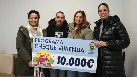 Cheque vivienda en Palos de la Frontera. Fuente: Ayto. Palos