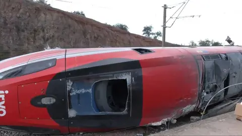 As&iacute; qued&oacute; el tren Iryo tras sufrir el descarrilamiento
