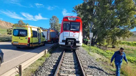 Tren accidentado en Cartagena