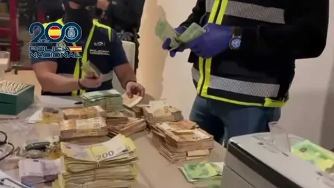 Dinero intervenido en la operaci&oacute;n