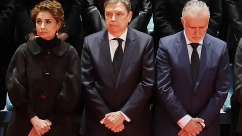 Montero, Torres y Planas en la misa