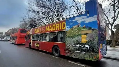 Publicidad del municipio de Aracena en la capital de Espa&ntilde;a. Fuente:Facebook Ayto. Aracena