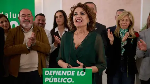 Montero en un acto celebrado en Moguer