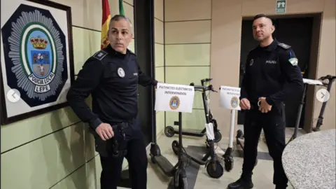 Fuente: Instagram Polic&iacute;a Local de Lepe
