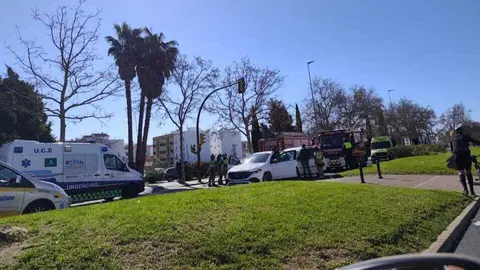 Accidente en Huelva. Fuente: Cedida a Huelva Hoy.
