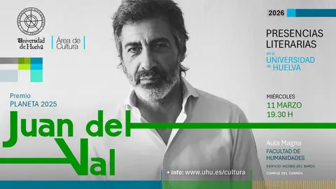 Juan del Val visita la Universidad de Huelva. Fuente: UHU.