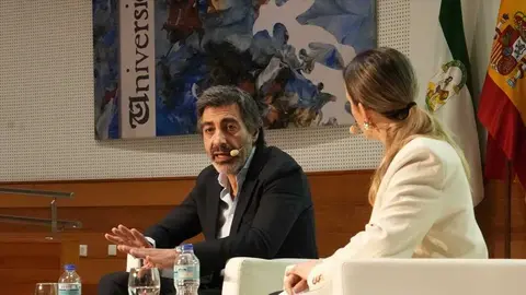 Juan del Val en la Universidad de Huelva. Fuente: Rafael M&aacute;rquez.