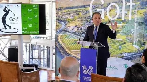 David Toscano en el evento. Fuente: Diputaci&oacute;n de Huelva
