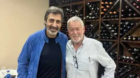 Juan del Val visita el Portichuelo para comer. Fuente: Facebook Restaurante Portichuelo