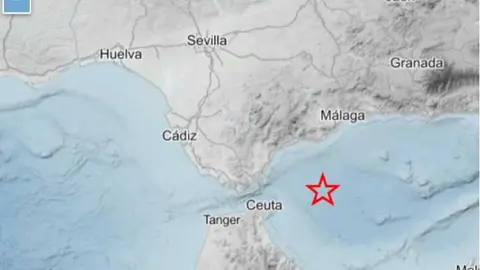 Un terremoto de 4,4 se hace notar en Huelva. Fuente: Instituto Geogr&aacute;fico Nacional