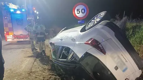 As&iacute; qued&oacute; el coche tras sufrir el aparatoso accidente de tr&aacute;fico