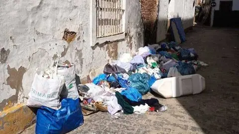 As&iacute; se encontraba la calle. Fuente: Facebook Polic&iacute;a Local de Ayamonte
