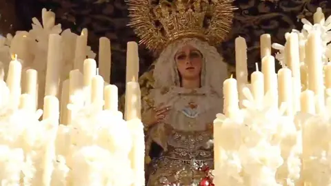 Virgen de la Victoria en su salida procesional