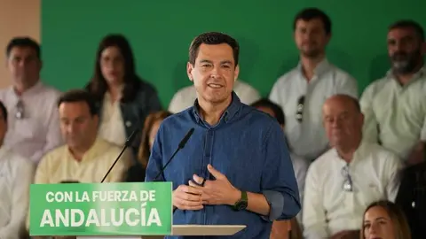 Juanma Moreno en un reciente acto pol&iacute;tico