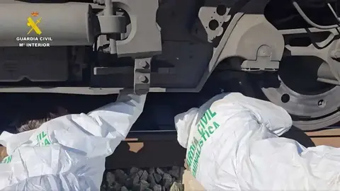 Investigaci&oacute;n del accidente de Adamuz. Fuente: Guardia Civil