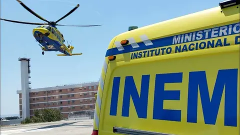 El ciclista fue evacuado en helic&oacute;ptero