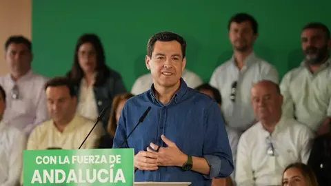 Juanma Moreno en un reciente acto pol&iacute;tico