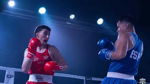 Noche del Boxeo II celebrado en Mazag&oacute;n. Fuente: Facebook Ayto. Moguer