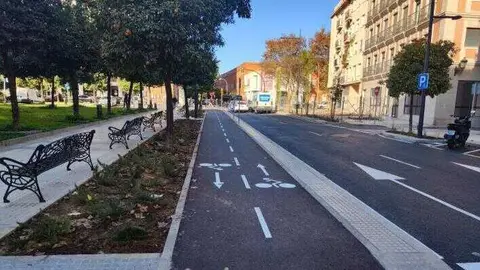 Carril bici en Huelva. Fuente: Junta de Andaluc&iacute;a