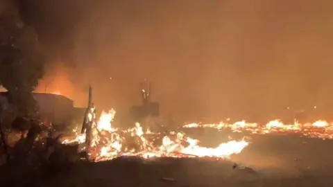 Im&aacute;genes del incendio. Fuente: Europa Press