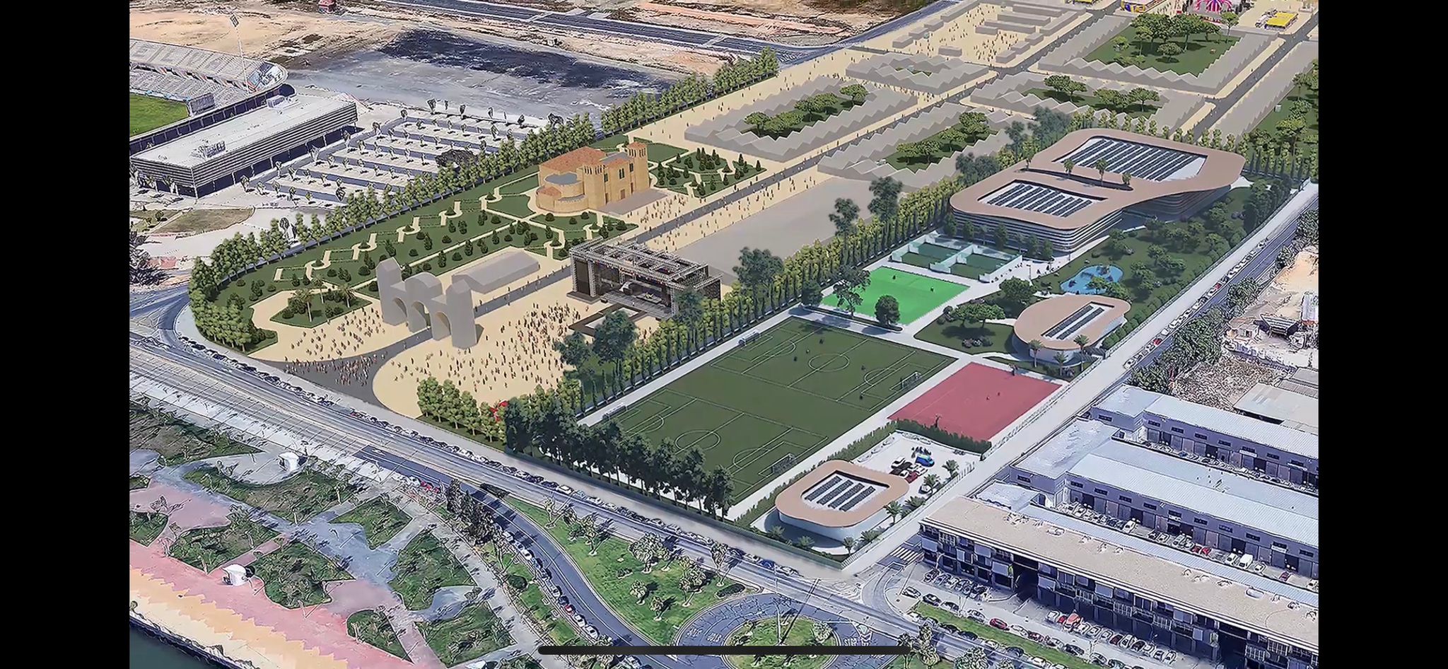 Imagen del proyecto de nuevo recinto de Colombinas