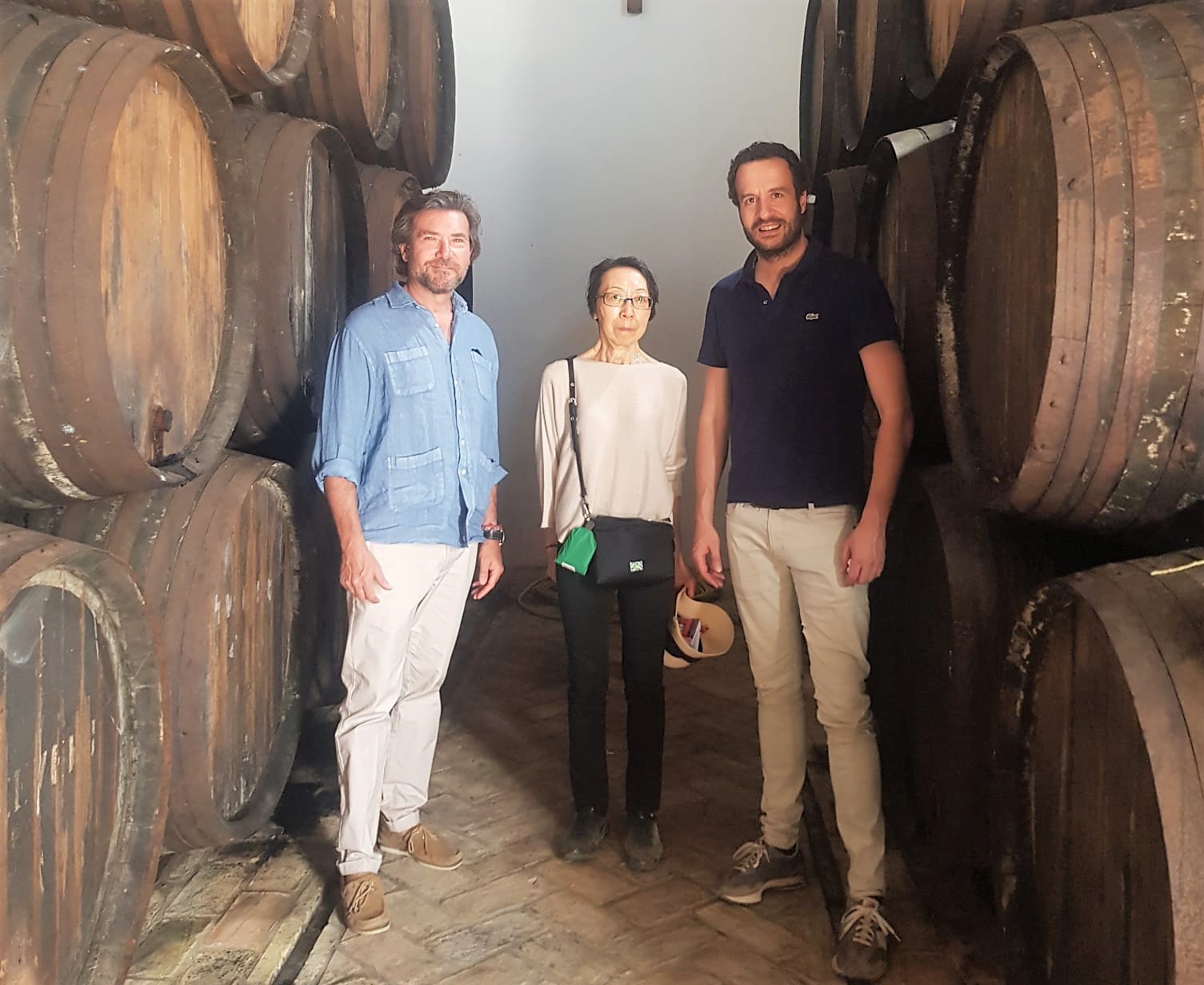 Yoshiko Akehi en el Condado de Huelva bodegas contreras ruiz