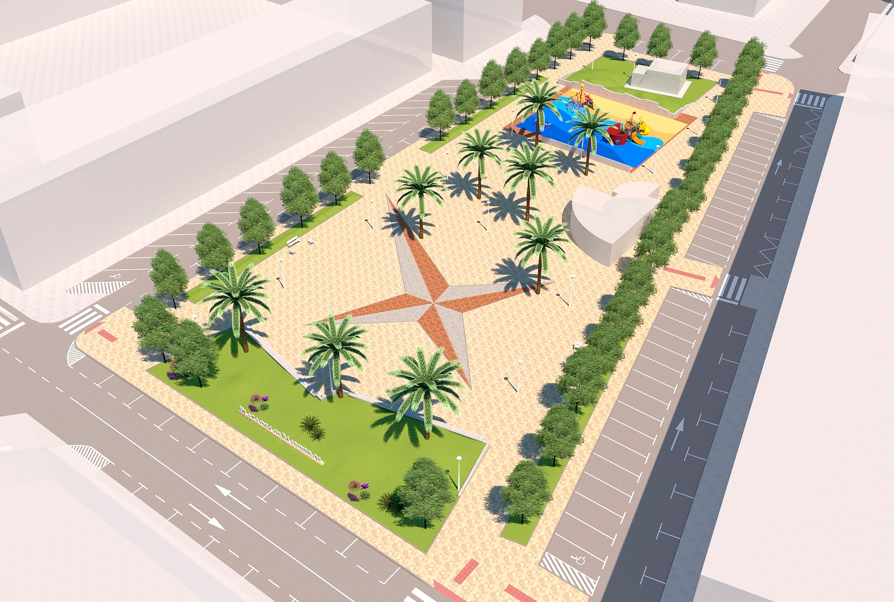 Plaza de los Marineros (vista aérea)
