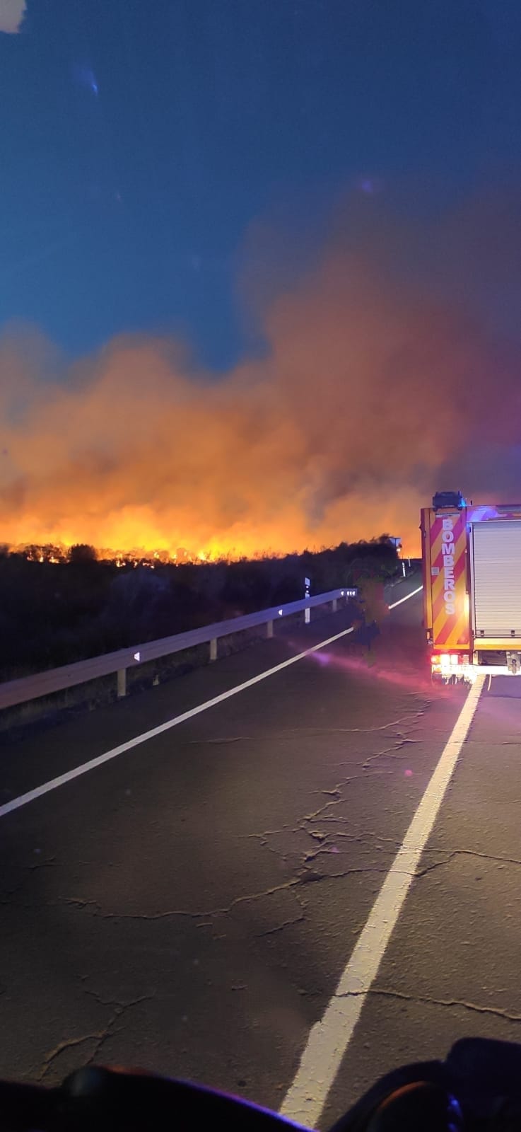 Incendio en el paraje Mogalla